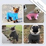 Hundejacke Hundemantel Wasserdicht Fleece gefüttert Warme Winterjacke Hunde Bekleidung für Winter Herbst