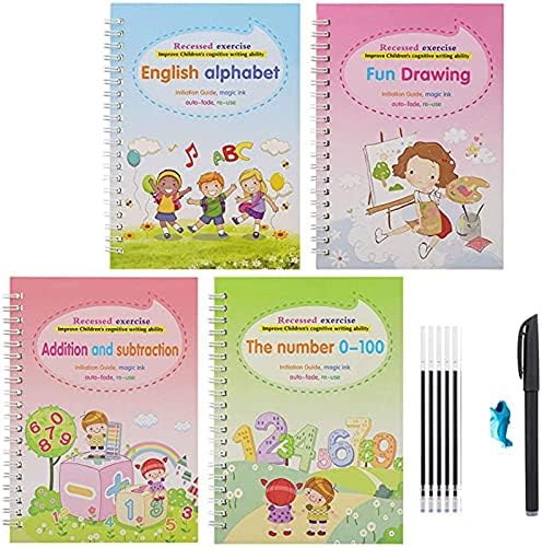 Axila Meth Math AXILA Number Math Drawing Alphabet Handwriting Magic Practice Reused ...