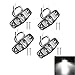 PolarLander 4pcs 12v 24V Ambre Camion LED Feux de Marquage Latéraux pour Camions Universel Indicateur Latéral Liquidation Marqueur Lampe Remorque Bus Autobus Auto Voiture Blanc