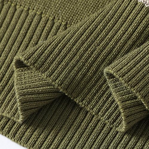 Men's Colorblock Sweater Unisex Round Neck Long Sleeve Casual Tunic Pullover Ribbed Knitted Patchwork Streetwear2