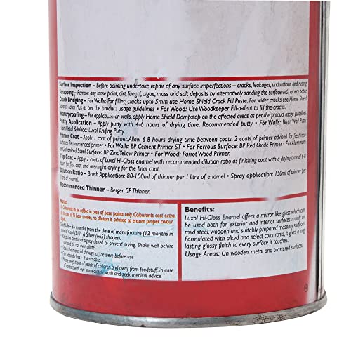 Image of BERGER Luxol Hi Gloss Enamel Phiroza Blue 500Ml