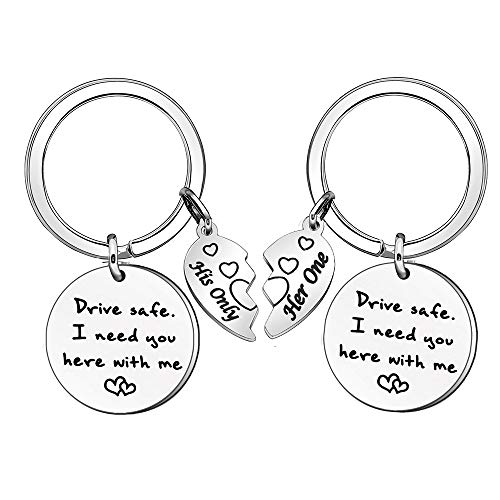 Porte-clés Drive Safe pour maman et papa à suspendre au rétroviseur