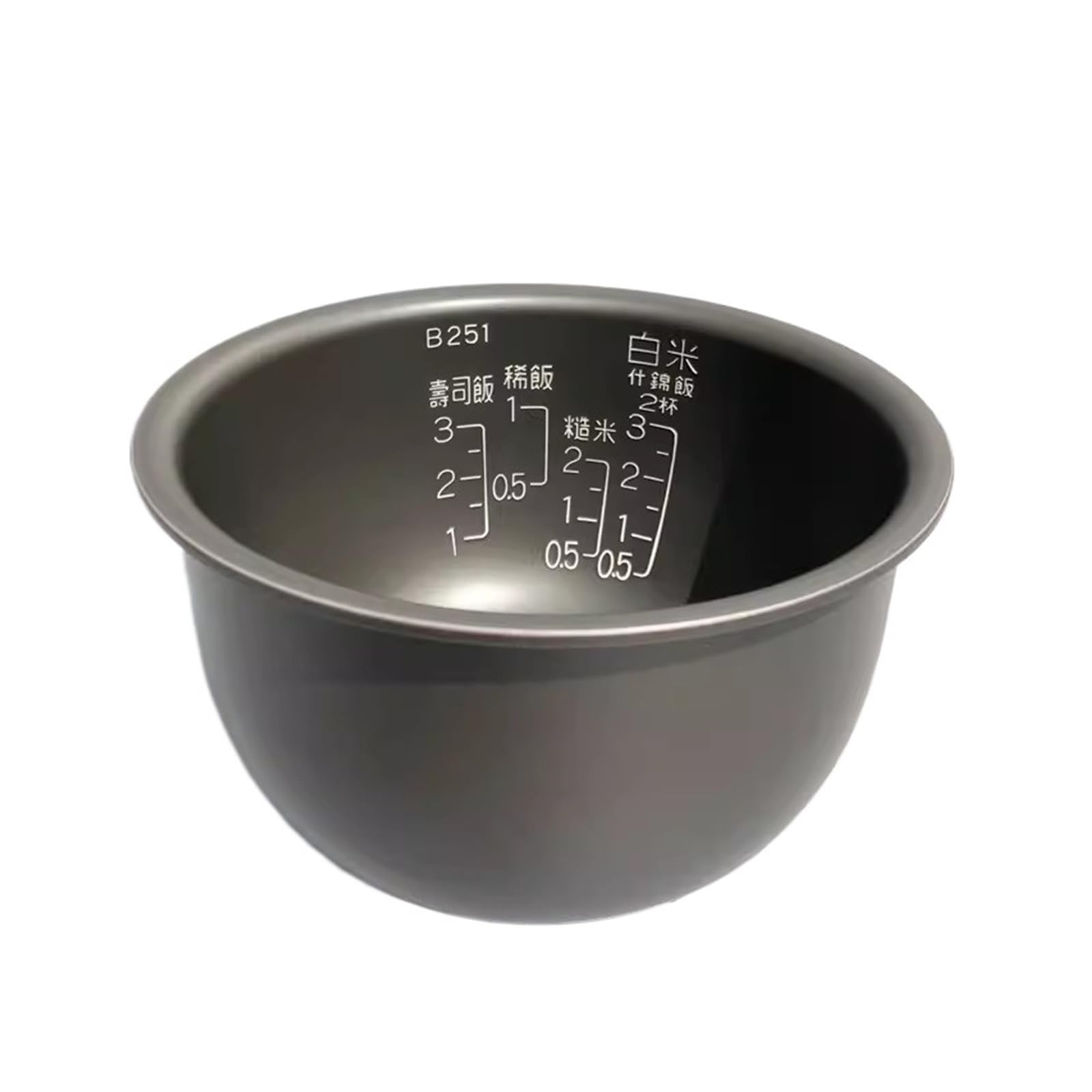 Innentopf for Reiskocher, kompatibel mit dem Innentopf von ZOJIRUSHI, antihaftbeschichtete Ersatz-Innenschüssel for die Modelle NS-LAH05C, NS-LAF05 B250, NS-LAQ05 B395, NS-LF05, Schüssel for Elektrohe