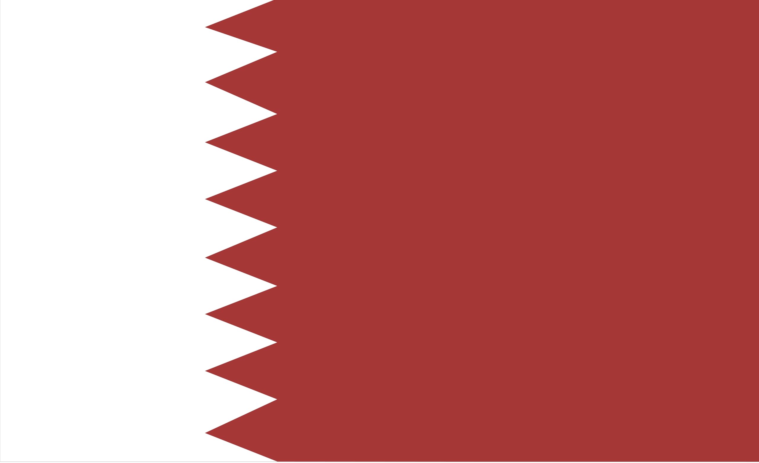 Drapeau Qatar facile à suspendre avec œillets 150 x 90 cm