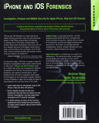 iPhone and iOS Forensics: Investigation, Analysis and Mobile Security for Apple iPhone, iPad and iOS Devices - Thumbnail 2