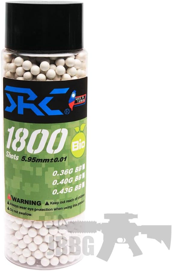 SRC 0.40G Perfect [BIO Heavy] BB Tested Precision Biodegradable 6mm Airsoft BBS