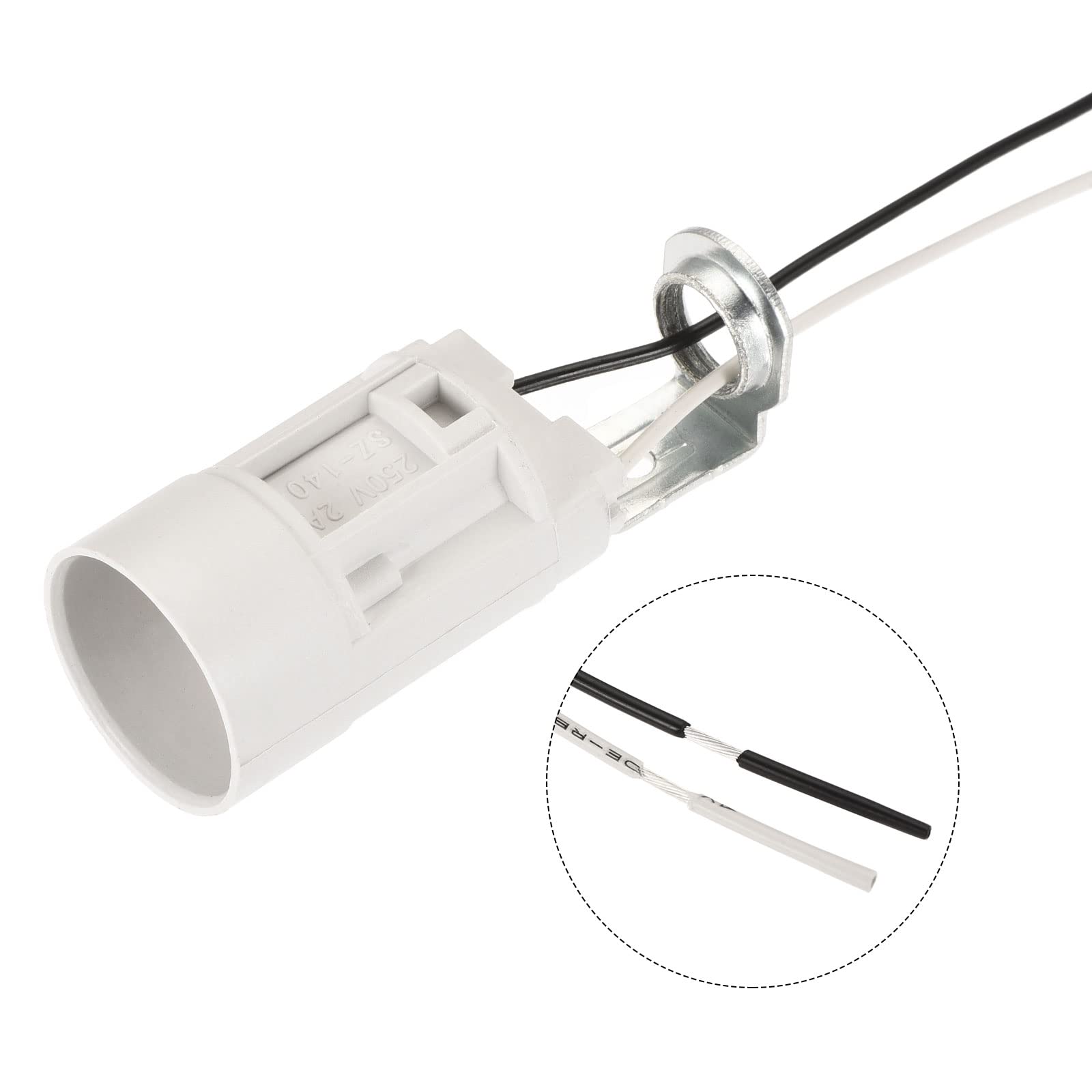 Pvc Bulb Socket E14 Bulb Socket Cluster Lights MECCANIXITY Plastic Bulb Candle White ...