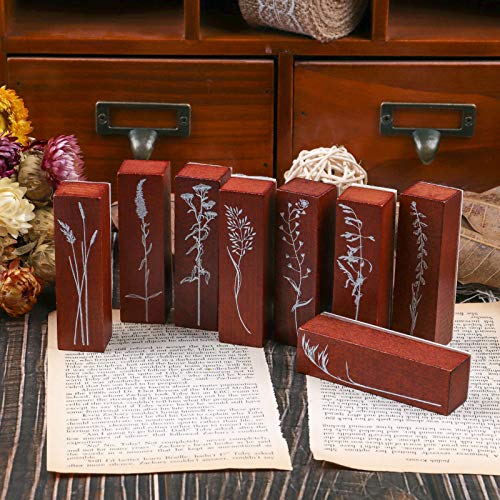 Lychii Legno Timbro di Gomma, 8PCS Vintage