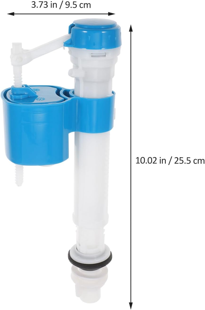 UKCOCO Toilet Fill Valve Replacement Universal Float Valve Quiet Water Saving Inlet Easy Install for Bathroom and Squat Toilet Tank 9.25 X 3.34 X 2.28 Inches