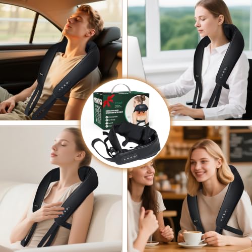 Joyset Cordless Neck and Shoulder Massager with Heat 4D Shiatsu Kneading - image 8