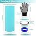 Sublimation Tumblers Silicone Wraps, Oven Silicone Wraps Instead White Shrink Paper with Heat Resistant Gloves, Transfer Tapes, Silicone Ring for 20 oz Skinny Straight Blanks Cups