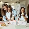 ZICOTO Set of 2 Reusable Ice Cream Tub Containers 2 Quart Each - Perfect for Homemade Sorbet, Frozen Yogurt Or Gelato - Stackable Storage Containers, Stickers And Lids Stores Easily In Freezer