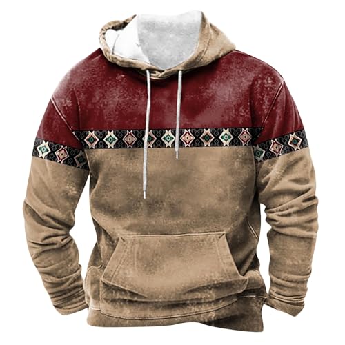 Sudadera de hombre con capucha khaki S y diseño moderno