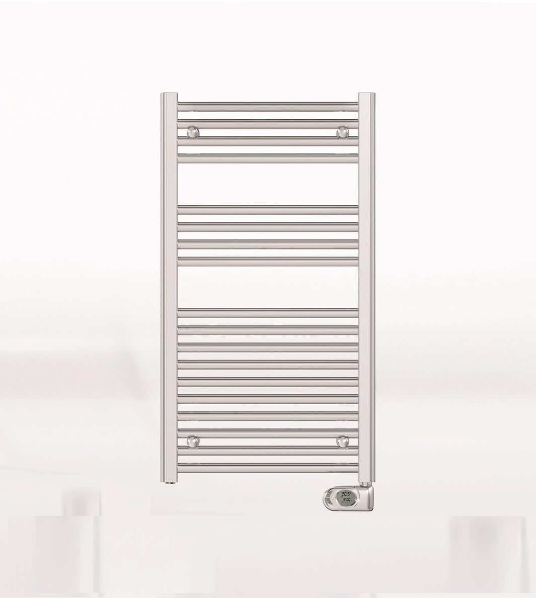 Zehnder Aura PBECZ-150-60/MQ Radiador Toallero Eléctrico Cromado 1540x600 mm | 400W | Control Integrado | Diseño Premium de Gran Formato para Baño