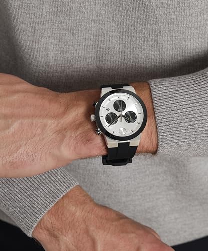 Movado Bold Fusion Men's Watch - Swiss Quartz Chronograph Movement, Silicone Strap - 5 ATM Water Resistance - Luxury Fashion Timepiece for Him - 44.50mm2