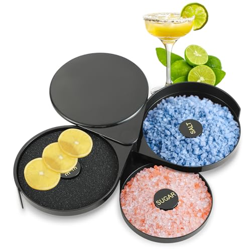 FLKQC 3-Tier Bar Glass Rimmer Bartender Tool,...
