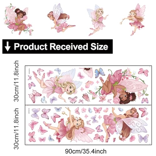 Vinilo decorativo hada para dormitorio de niñas miniatura 6