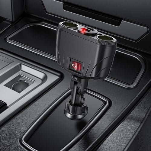 Cargador de coche para teléfono celular ajustable con dos puertos USB de carga 6