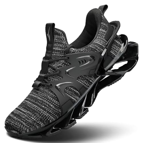 Image of Men's Running Shoes Fashion Sneakers Breathable Blade Non Slip Walking Shoes Gym Sport Trainer Athletic