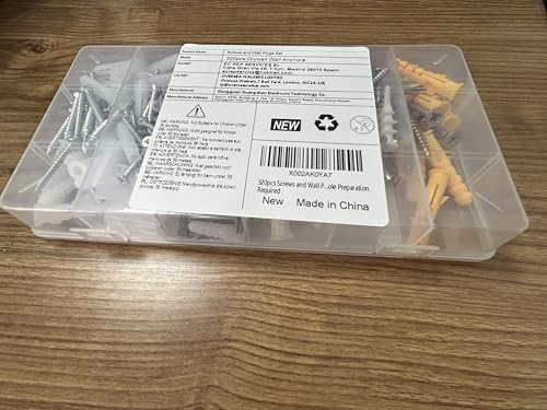 320pcs Screws and Wall Plugs Set, 6 Different Assorted Size Raw Plugs for Drywall Holds Up to 75lbs - Image 3