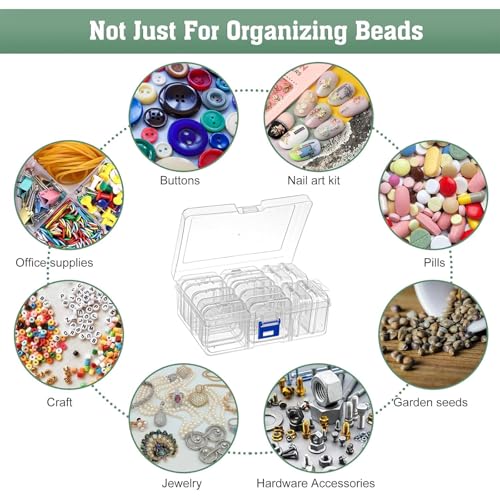 Image of Gozaqe 15 Pcs Jewellery Organizers Box Set,Organizer Storage Box Plastic