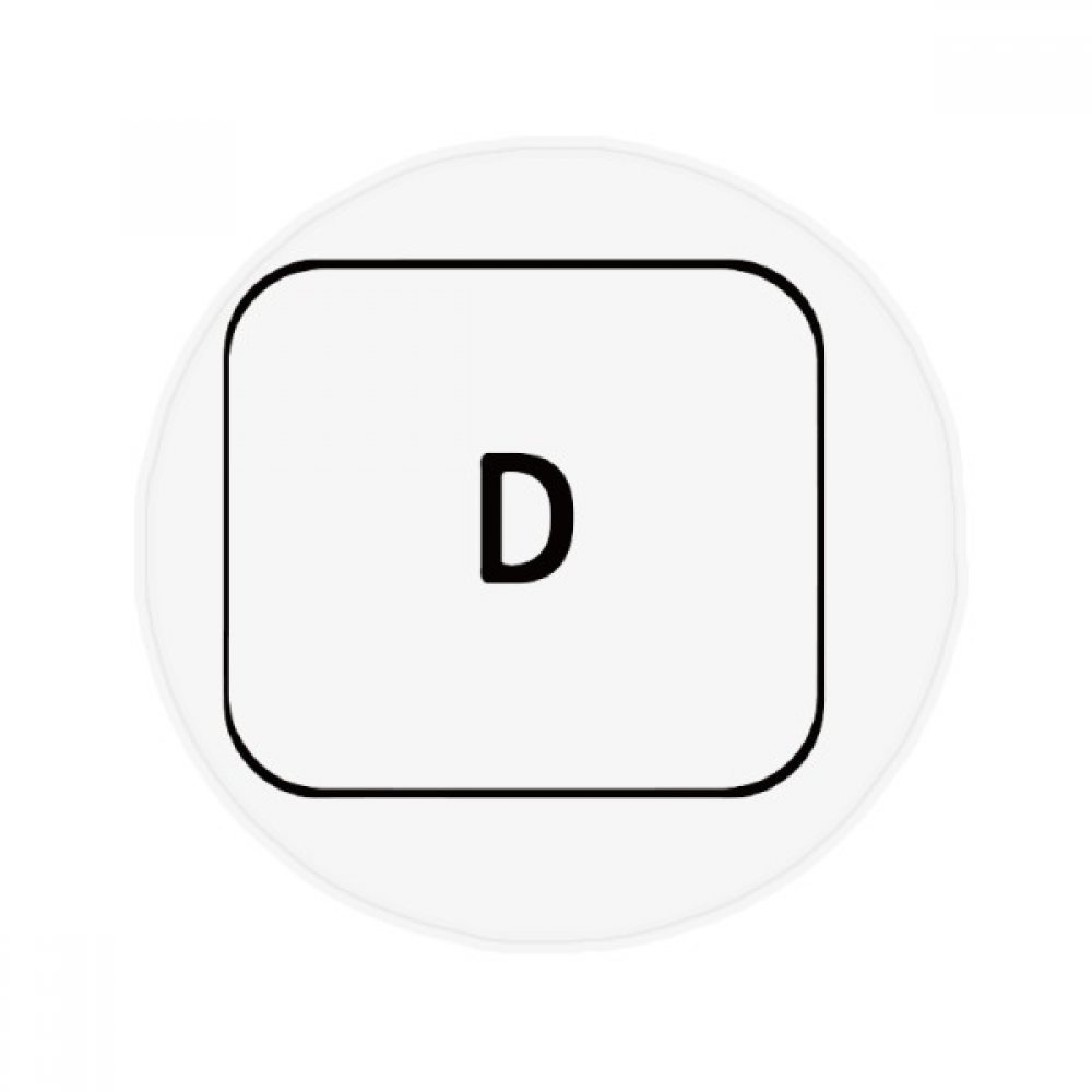 DIYthinker Keyboard Symbol D Anti-Slip Floor Pet Mat Round Bathroom Living Room Kitchen Door 80Cm Gift 80 X 80Cm Multicolor