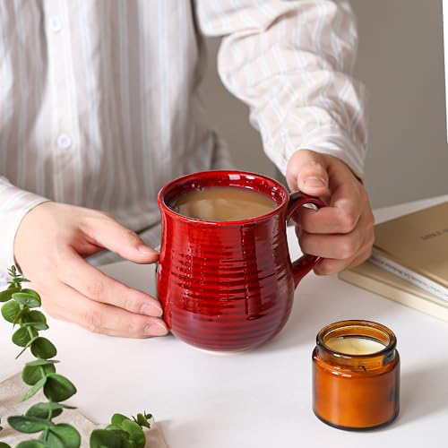 Taza de café grande de cerámica 21oz miniatura 5