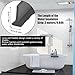 Shower Threshold Water Dam 3Meter/9.8ft - Self Adhesive Flexible Barrier for Wet Dry Separation, Bathroom Tub Kitchen Sink Countertop Retainer, Black