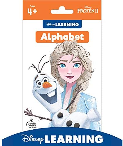 Disney Learning Frozen 2 Alphabet Flash Cards, ABC Flash Cards for Toddlers 2-4 Years, Letter and Sound Recognition With Basic Sight Word Vocabulary for Reading and Writing Readiness, Ages 4+