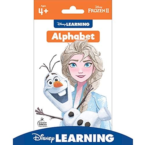 Disney Learning Frozen 2 Alphabet Flash Cards, ABC Flash Cards for Toddlers 2-4 Years, Letter and Sound Recognition With Basic Sight Word Vocabulary for Reading and Writing Readiness, Ages 4+