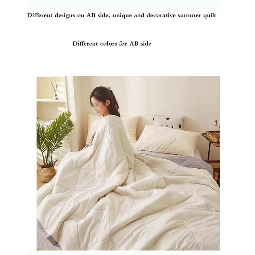 Edredón nórdico, Ligero edredón de Verano de Microfibra, Manta refrescante, Manta refrescante de Verano edredón nórdico sin Funda Lavable a máquina (K,200 * 230cm)