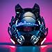 PDLING Cyberpunk Gothic Mask Helmet for Adult,Techwear mask, Halloween Cosplay Costume Accessory with LED Lamp, Futuristic Helmet