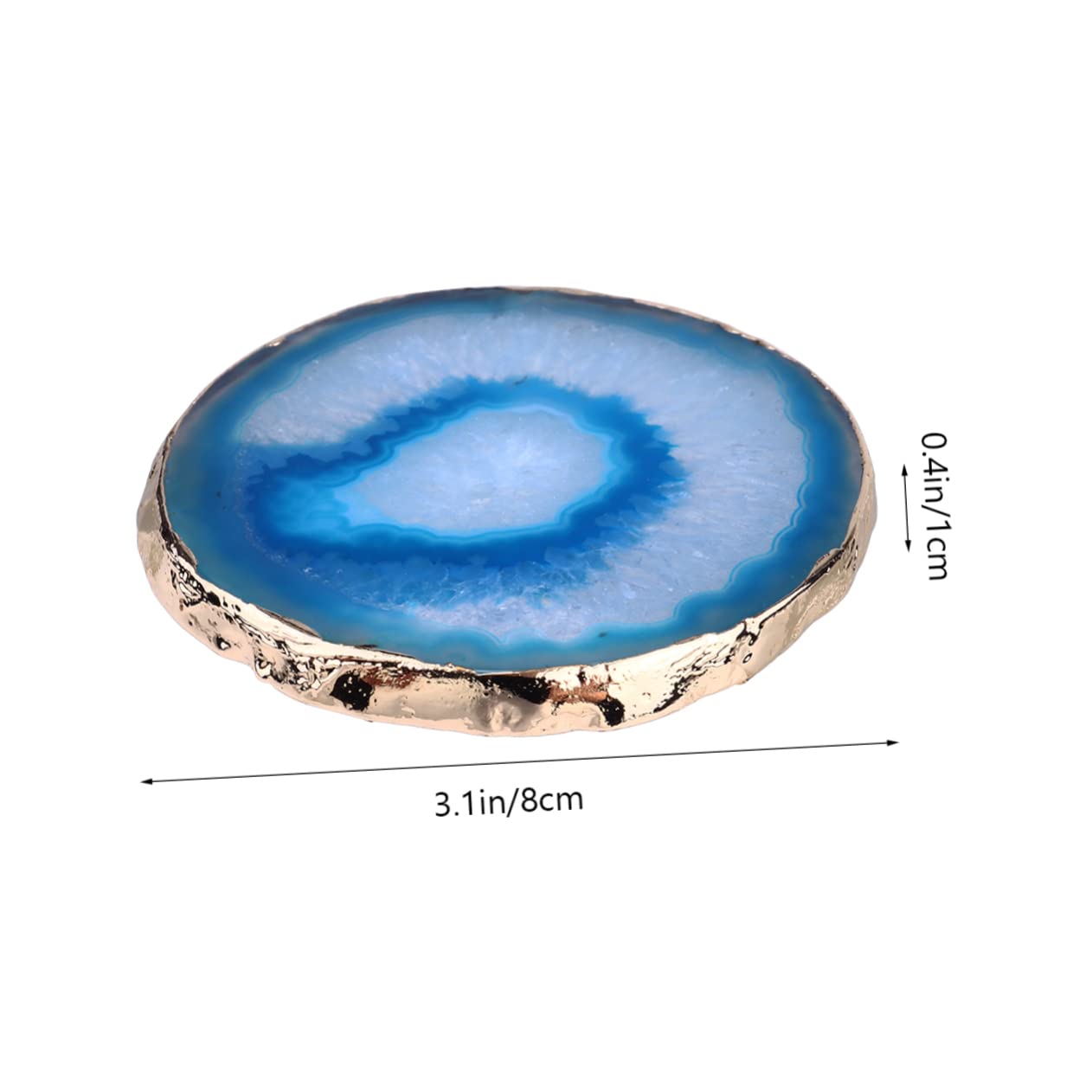 MAGICLULU 3piezas Posavasos De Ágata Natural Geométrico Creativo Aislamiento Térmico para Bebidas Accesorio Decorativo para Hogar y Cocina Diseño Elegante y