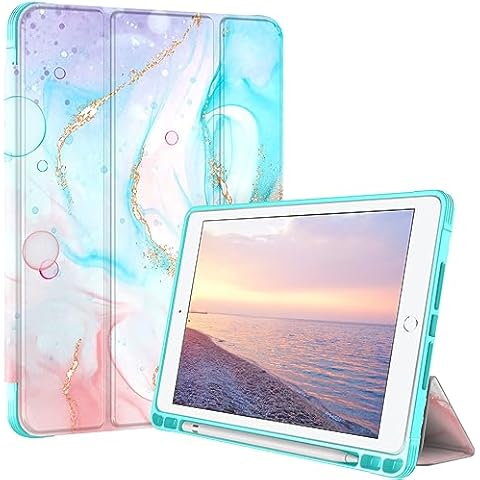 PIXIU pad 6th /5th Generation Cases with Pencil Holder,Full Body Protective Folio Leather Smart case Cover with Wake/Sleep Feature for Pad 9.7 inch/pad air 2/pad air Cover