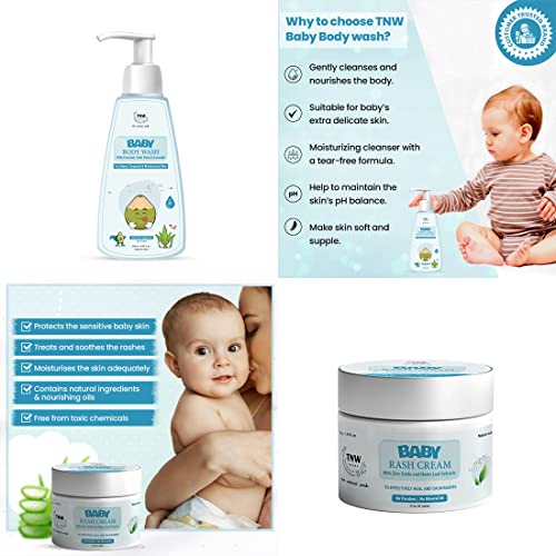 Image of TNW- The Natural Wash Baby Body Lotion & Baby Rash Cream | For Soft, Moisturised & Nourished Skin | Prevent Rashes