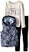 Calvin Klein Little Girls' Printed Quilted Vest with Tee and Pants