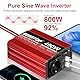 BENNTOP 400W Reiner Sinus Wellen Spannungswandler 12v auf 230v Solar Wechselrichter mit EU Buchse, Typ-C, USB Schnittstelle Stromwandler Auto Adapter