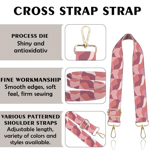 Image of Purse Strap Crossbody Shoulder Straps 1.5 inch Wide Replacement Adjustable for Women Girls Bag Aesthetic Cute