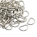 CrocSee Metal D Ring 1 inch Non Welded Nickel Plated Pack Of 100 (Large)