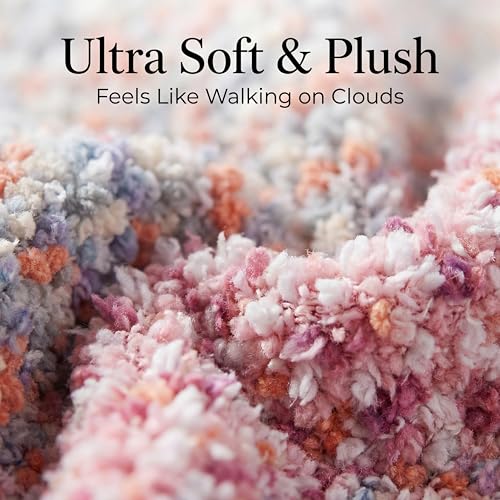 Image of Tipi Toe Womens Fuzzy Crew Socks with Anti Slip Grips Warm Cozy Fluffy Winter Slipper Socks Non Skid Home Socks for Women