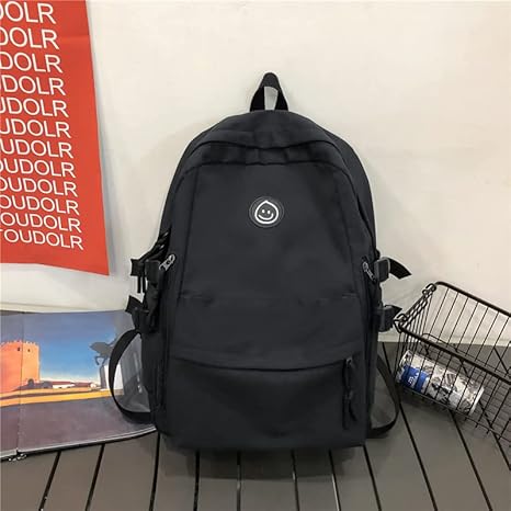 Amazon リュック 大容量 男女兼用 メンズ レディース バックパック ニコちゃん 韓国 ブラック339 アイドル 芸能人グッズ 通販