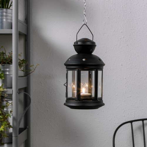 FAST WORLD SHOPPING PORTACANDELE Lanterna Nera