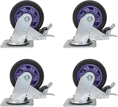Roulettes pivotantes avec frein X4 de 125mm pour déplacer sans effort 500kg au sol
