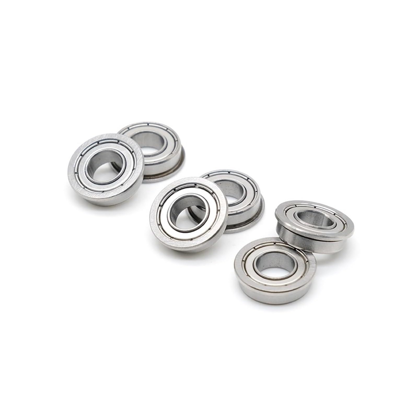 10 Uds MF148ZZ rodamiento de brida 8x14x4mm ABEC-7 miniatura con bridas MF148 Z ZZ rodamientos bolas Lucky