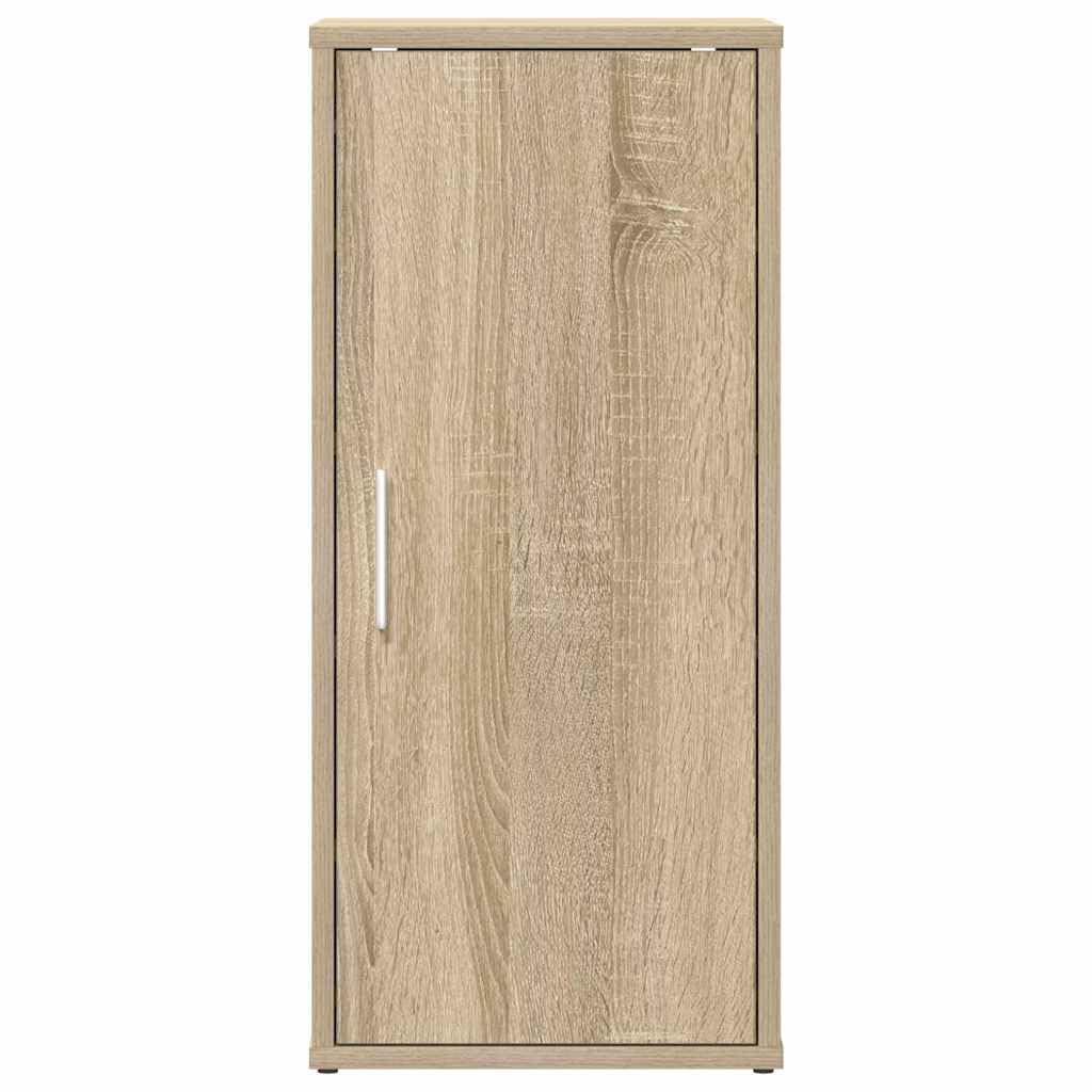 Szafka na buty dąb Sonoma materiał drewnopochodny 32 x 35 x 70 cm z 5 półkami i drzwiami, oszczędzający miejsce regał na buty, buty, kapcie w korytarzu i przy wejściu