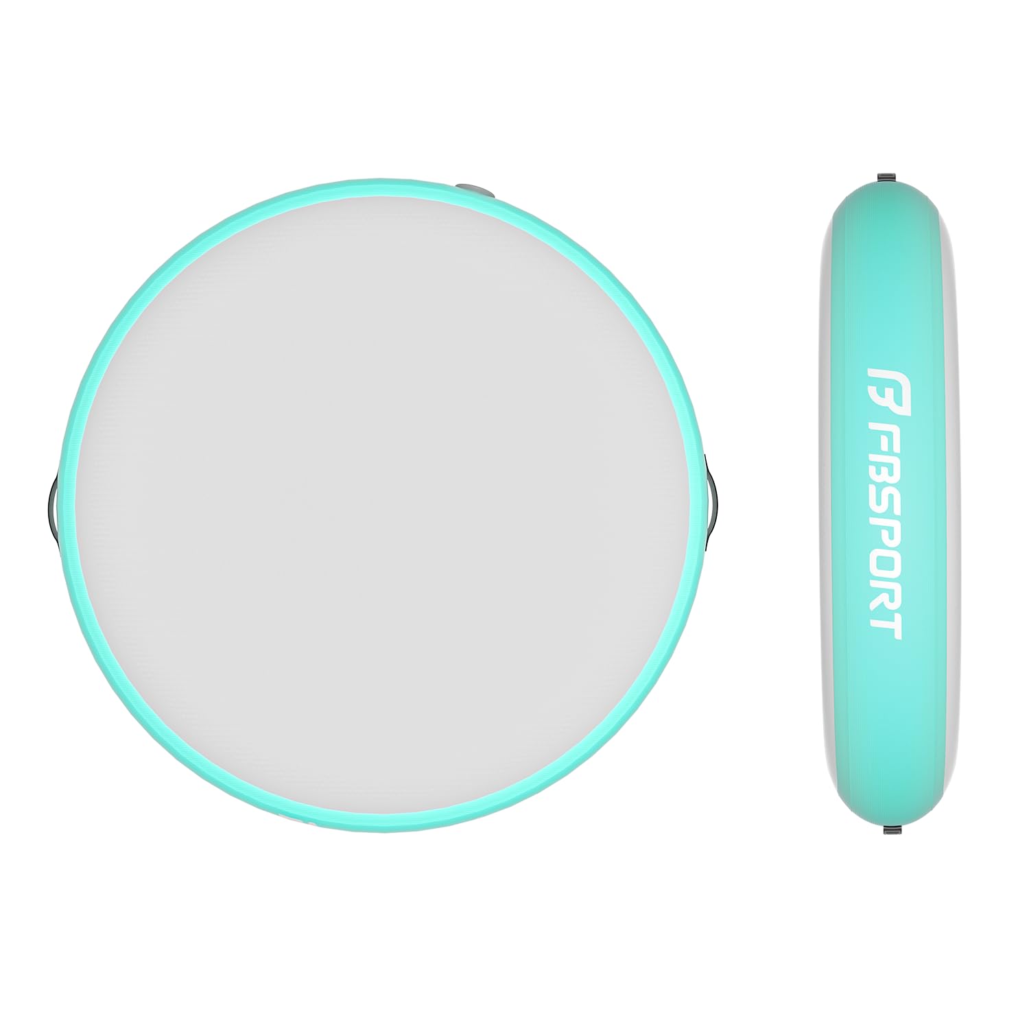 FBSPORT Gonflable Air Spot, 100x20cm Tapis de Gymnastique Gonflable, Rouleau d'air Piste d'air Gonflable avec Pompe Cylindre de Gymnastique, Tapis de Gym Gonflable, Convient à la Gymnastique