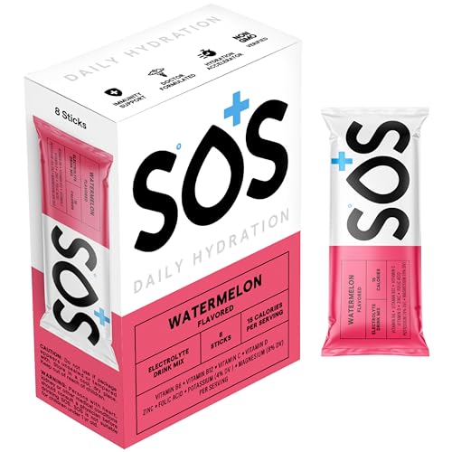 SOS Hydration Electrolyte Powder Sticks | Low Sugar...