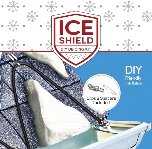WarmlyYours Ice Shield Roof & Gutter Deicing Cable, 30 ft., Black - 3
