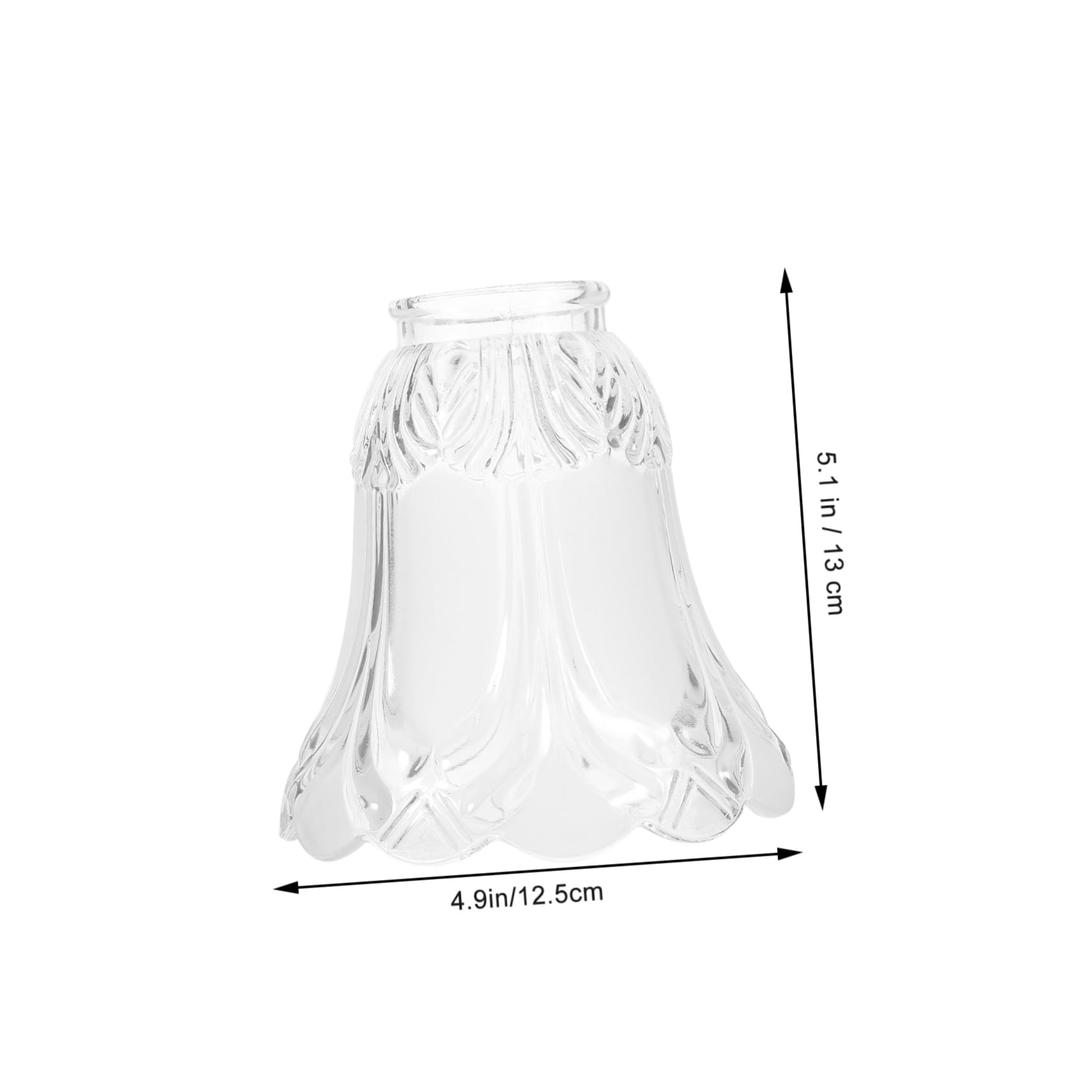 iplusmile Paralumi Leggeri e Decorativi in Vetro di Ricambio a Forma di Campana 4 Pezzi per Lampadari e Lampade da Parete per Arredamento Casa
