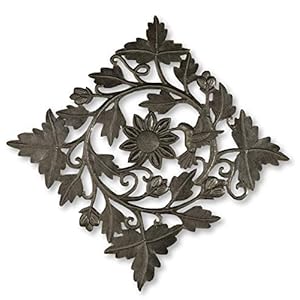 Flowers Metal Wall Decor, Nature Inspired Hummingbird, Handmade in Haiti Fair Trade Wall Plaque 16 x 16.5 Inches (Bird Sanctuary) Flowers Metal Wall Decor Nature Inspired Hummingbird Handmade in Haiti Fair Trade Wall Plaque 16 x 165 Inches Bird Sanctuary